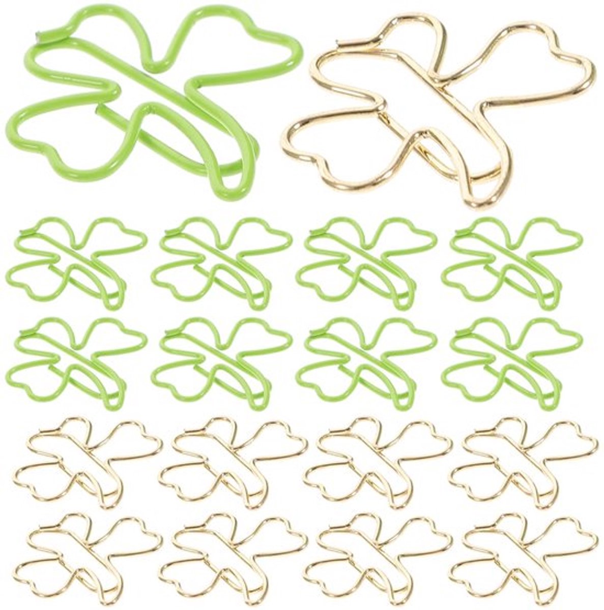 45 Stuks Klavervorm Paperclips - Creatieve Decoratie - Geschikt voor Boeken en Kantoor