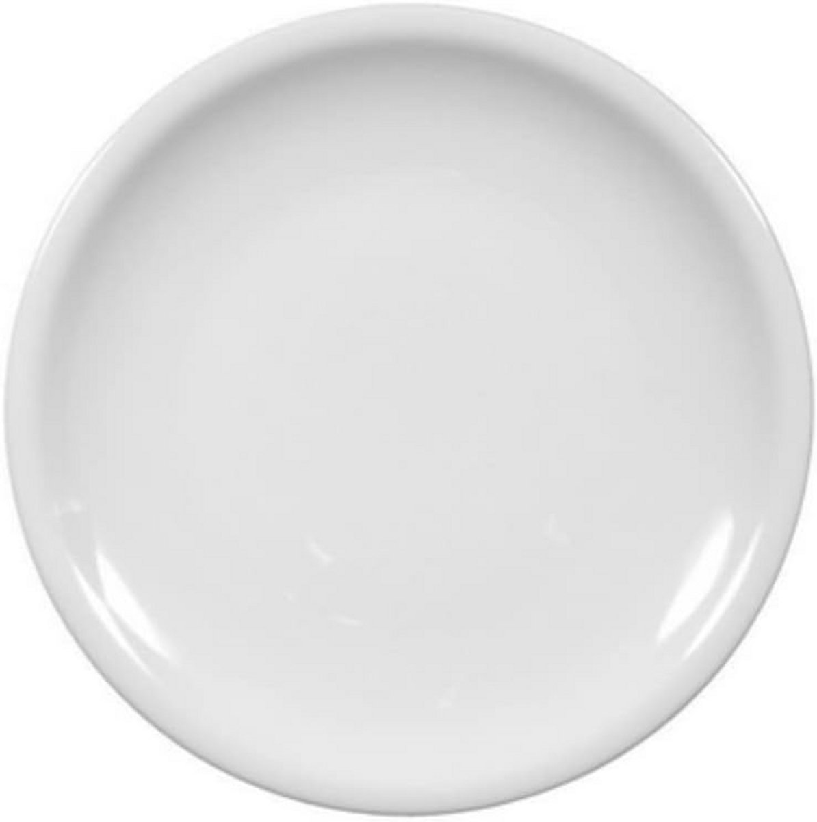 Ronde ontbijtbord 19 cm wit 6 stuks porselein vaatwasmachinebestendig