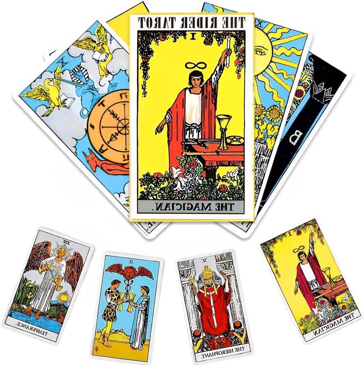Ronte - Vintage Tarotkaarten Set met Boek voor Beginners - 78 Kaarten - Handleiding inbegrepen