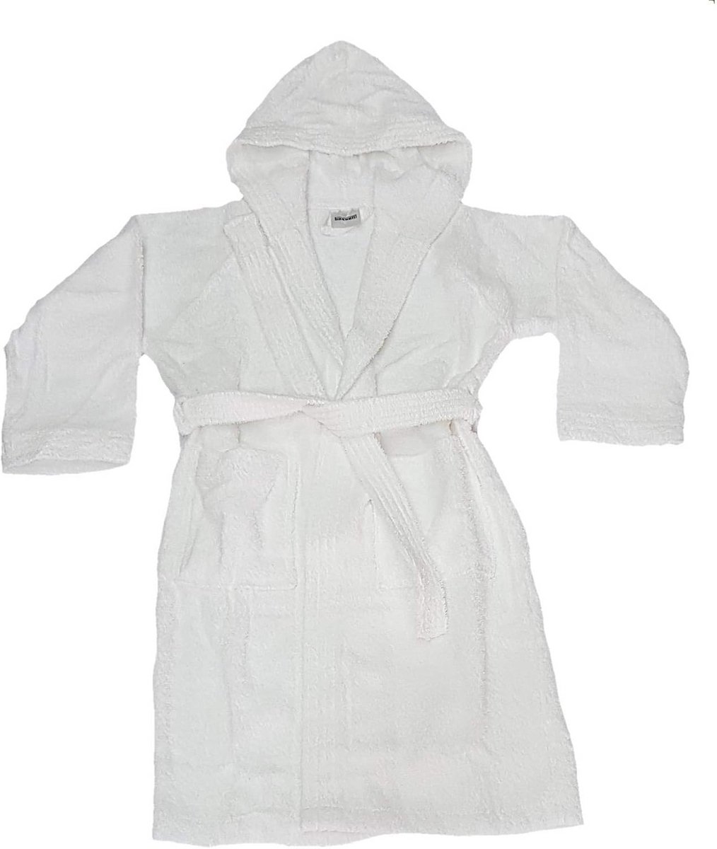 Kinderbadjas met capuchon, spons-Puro katoen 360 g/m², voor meisjes