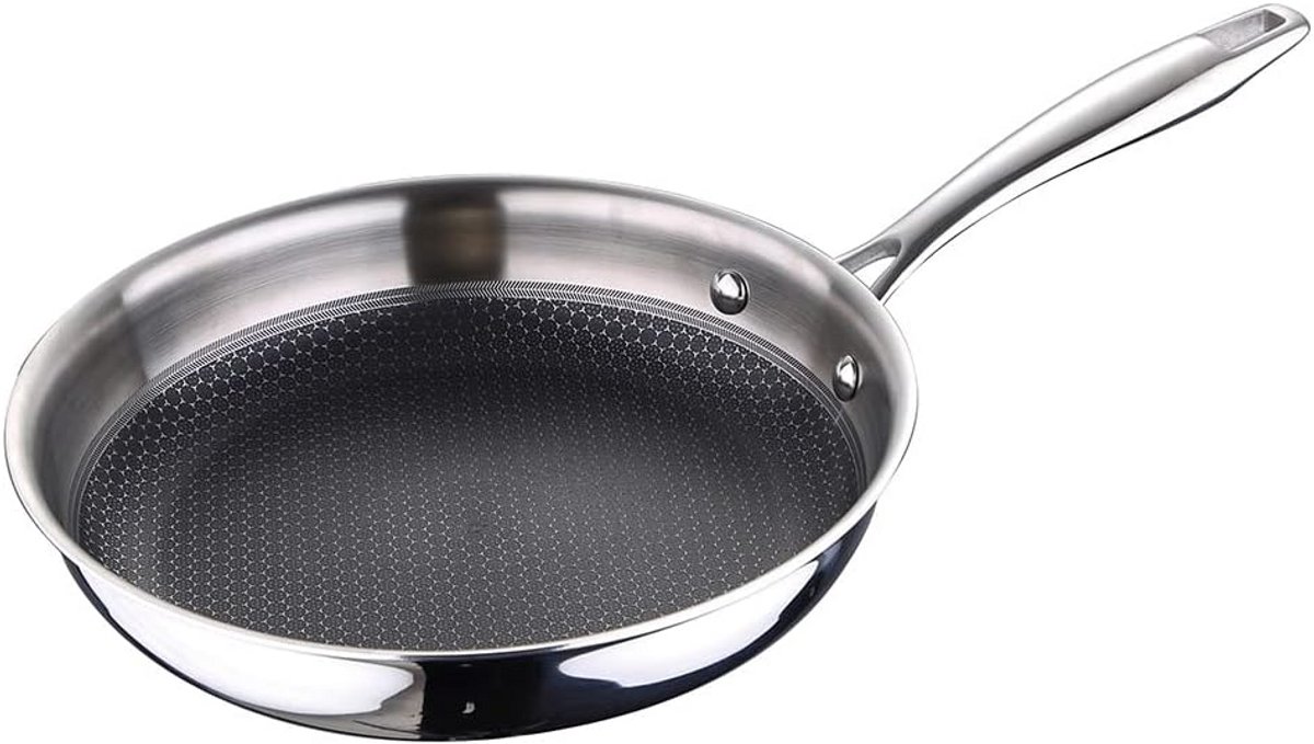 Koekenpan 24 cm roestvrij staal