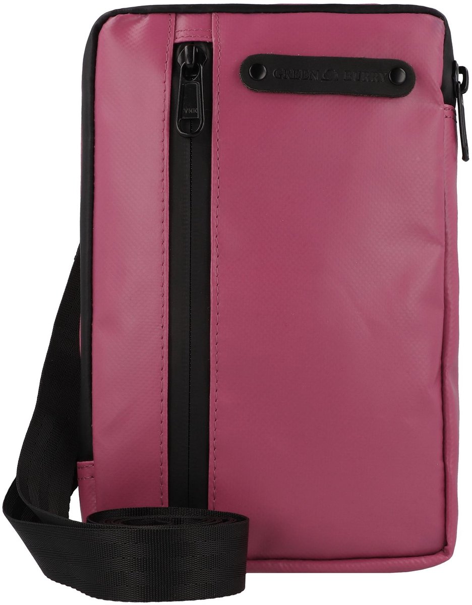 Greenburry Upcycled Tarpaulin Mini tas Schoudertas 14 cm - Dames - fuchsia
