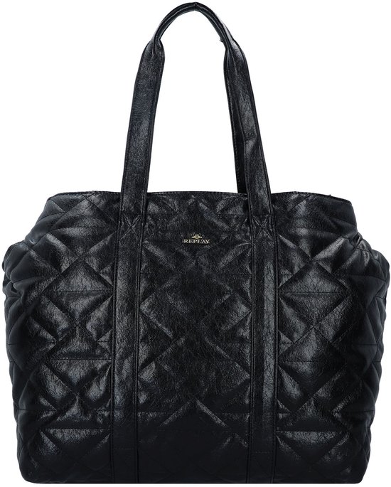 REPLAY Schoudertas Shopper Black Zwart