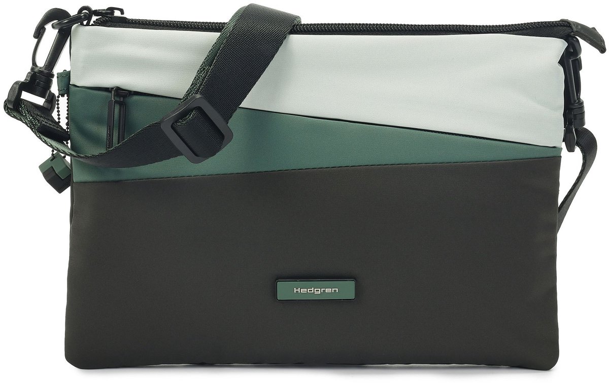 Hedgren Schoudertas Nova Orbit Flat Crossover Green Mix Donkergroen