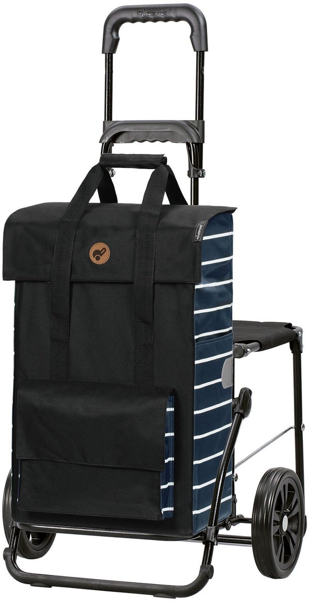 Andersen Shopper Komfort Shopper Jella Winkelwagen 59 cm - 51 L - blau