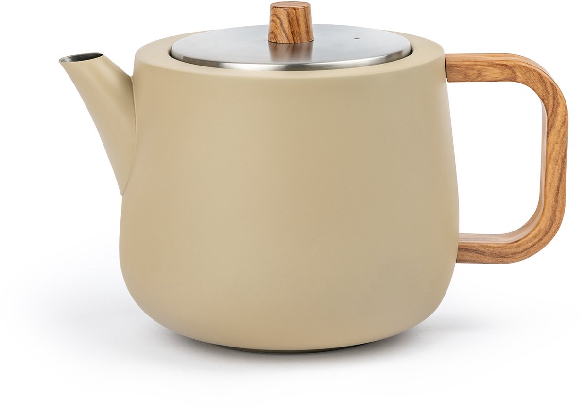 Bredemeijer - Theepot dubbelwandig Facet - Camel - 1,1L - met theezeef