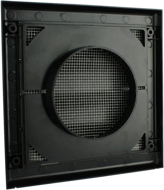 MKK Badkamerventilator met bewegingsmelder en automatische lamellen in wit, 120 mm, 12 cm, keuken, badkamer, hal, toilet, woonkamer, woonkamerventilator