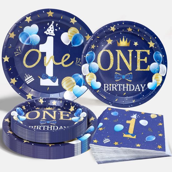 89-delige Astronauten Verjaardagsset - Wegwerpservies Met Borden, Servetten, Slinger, Cadeauzakjes En Taartdecoratie, Ruimte Thema, Voor Kinderfeestjes