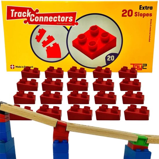 Toy2 Slope Track Connector - Voor Lego Duplo & BioBuddi - 20 stuks