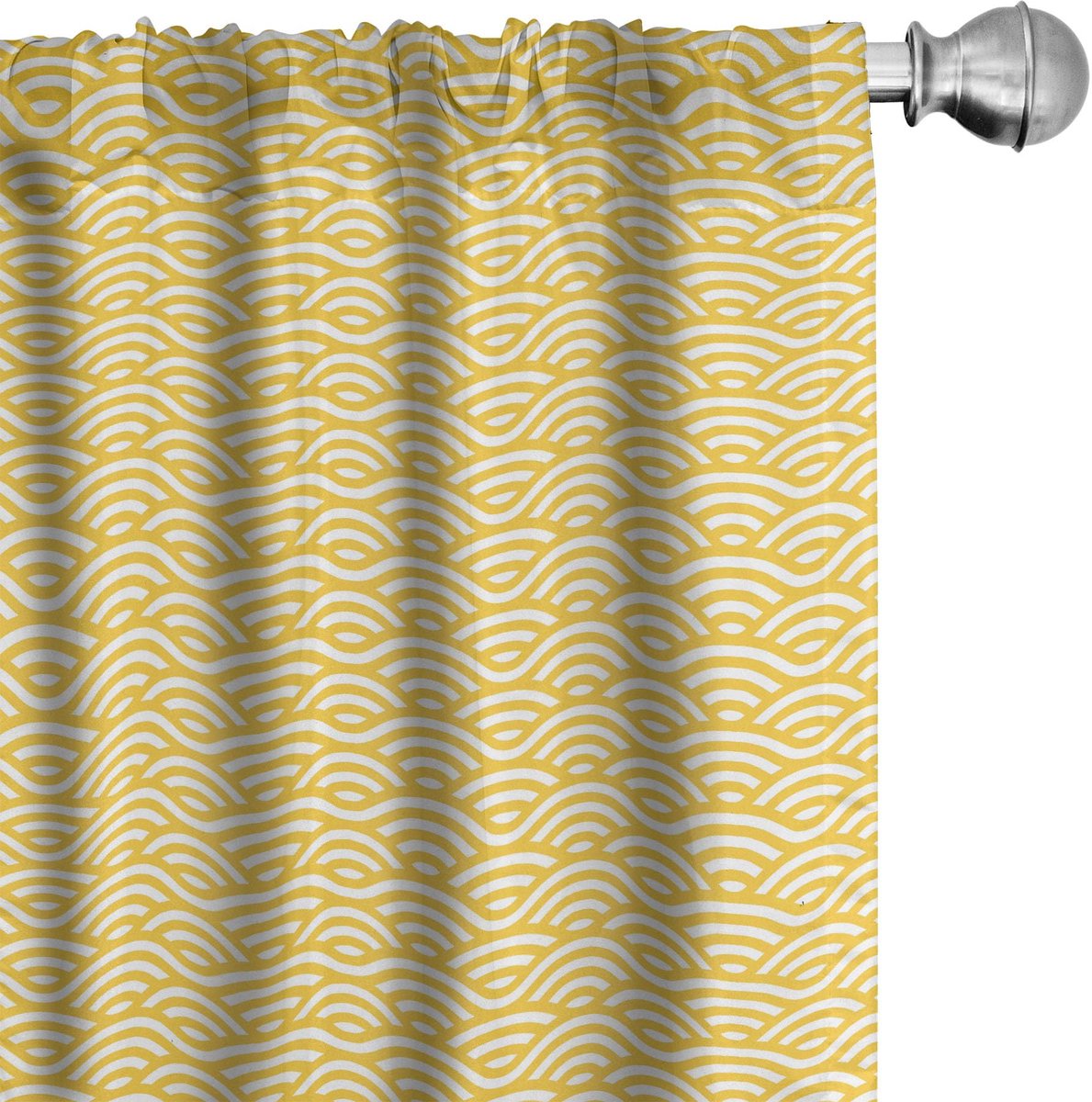 ABAKUHAUS Gordijnen – 2x75x175 cm – Microvezel – Verduisterend – Marigold Wit Marigold Weiß