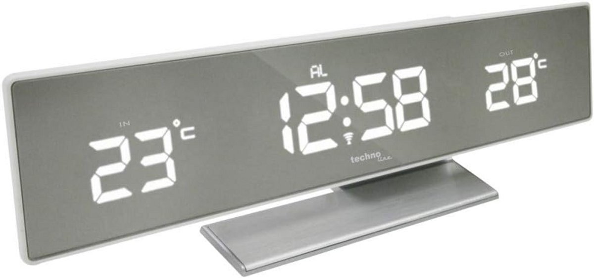 Compact Weerstation met Spiegeldisplay en Buitenvoeler