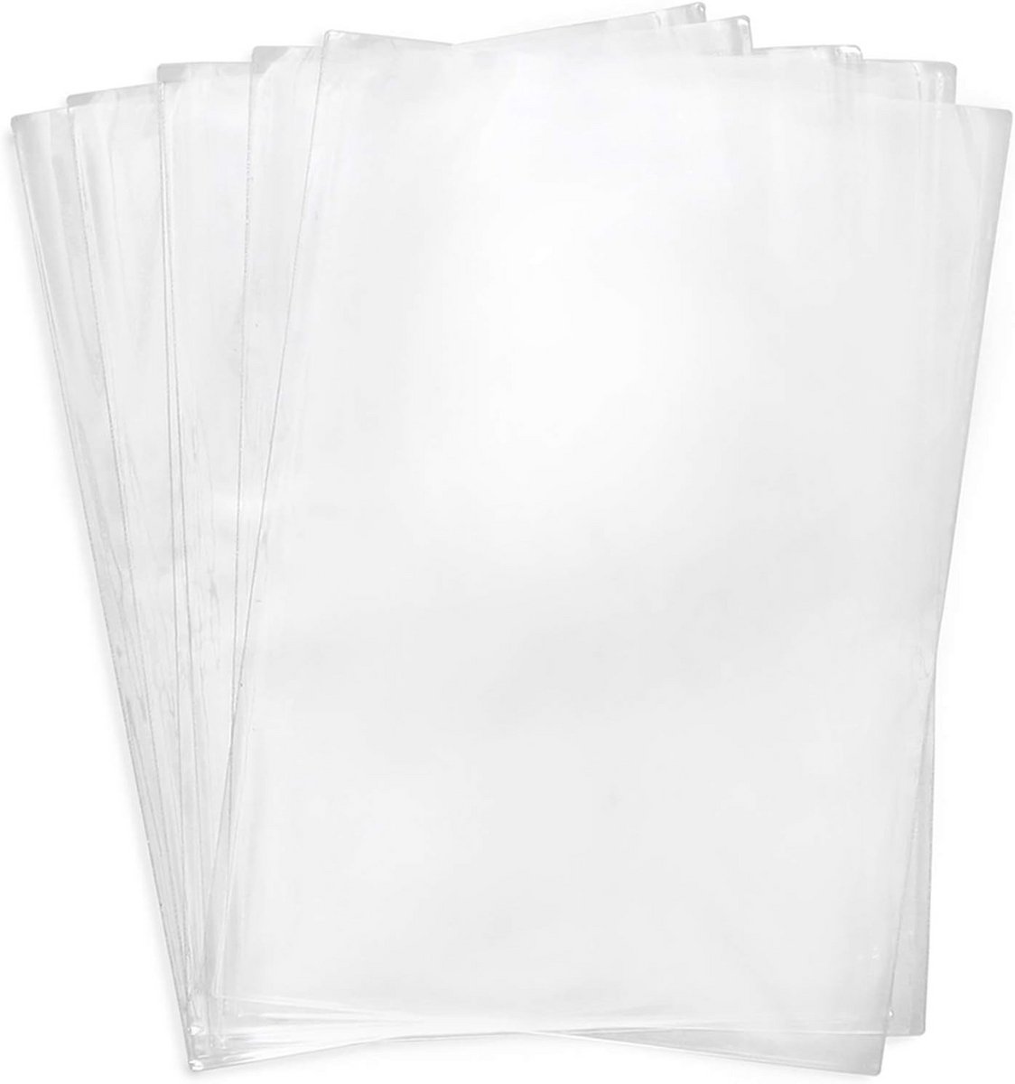 100 Stuks Krimpfoliezakken Transparant PVC - Ideaal voor Zeep, Kaarsen en Cadeaus