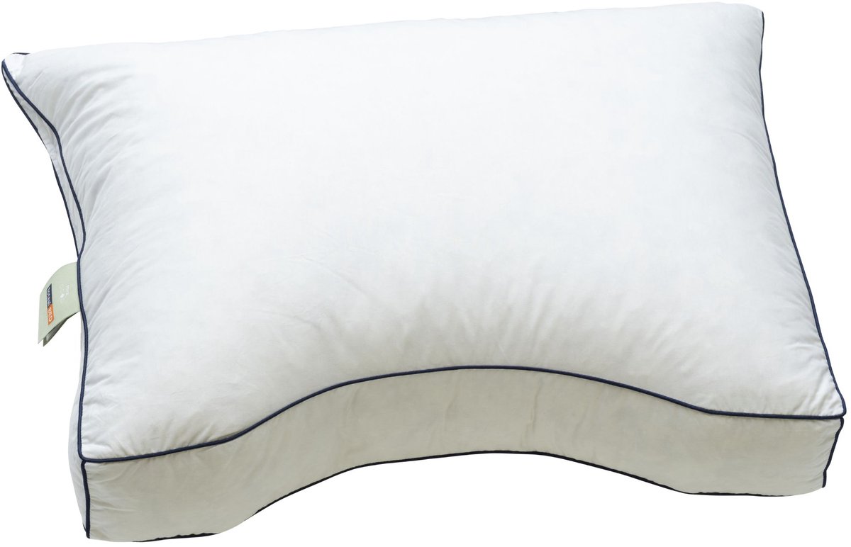 totaalBED Hoofdkussen Mira dons & latex - 60x70 cm - rug, zijslapers