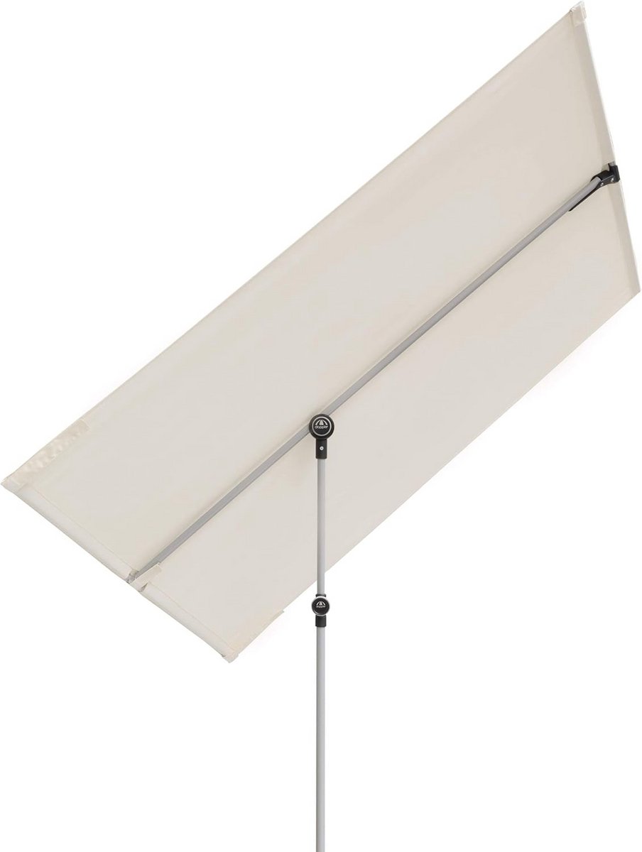 Rechthoekige Balkonparasol 180x130 cm - Tuinparasol met UV-bescherming 50+ en Zijwaartse Verstelling