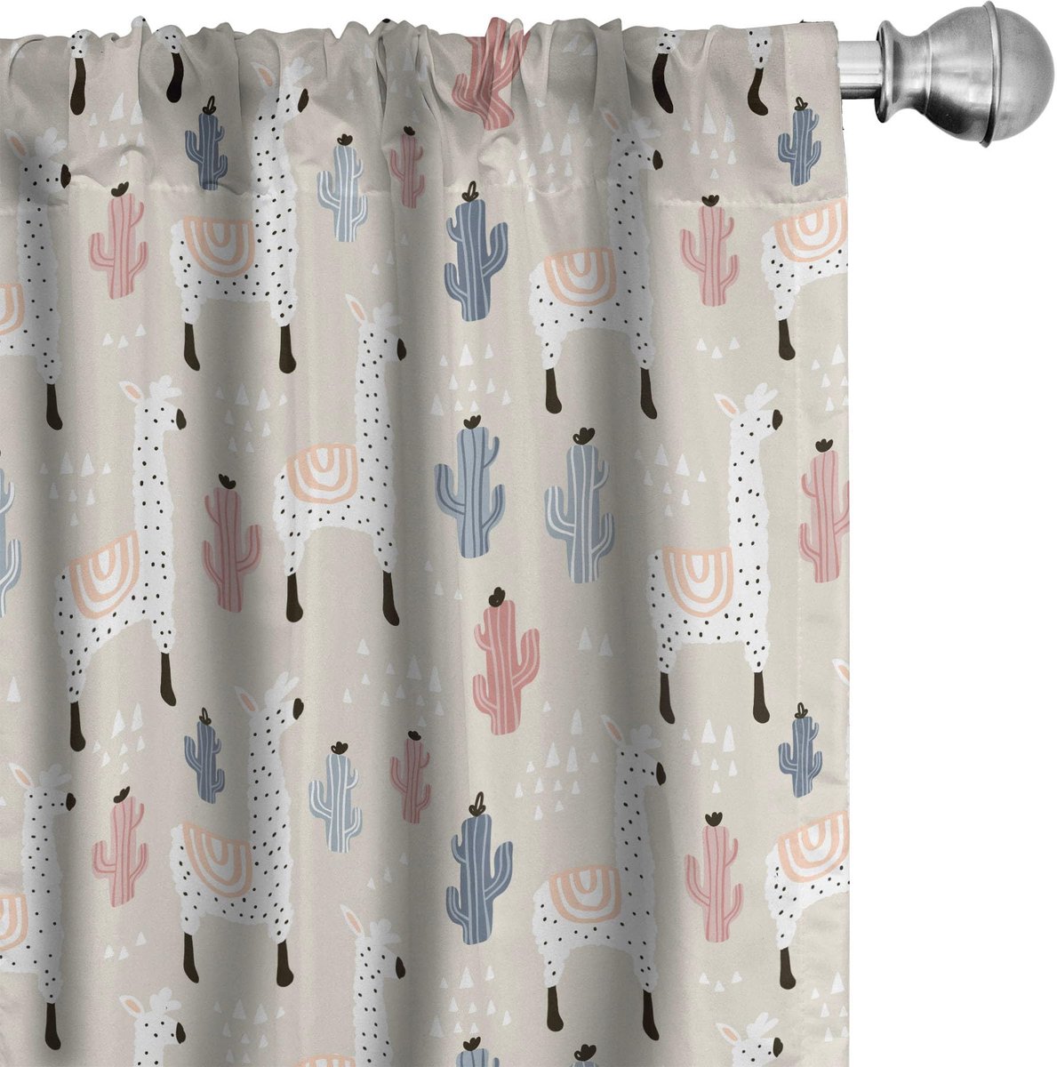 ABAKUHAUS Lama Voorhangen – 2x75x225 cm – Microfaser – Verdunkelend Mehrfarbig