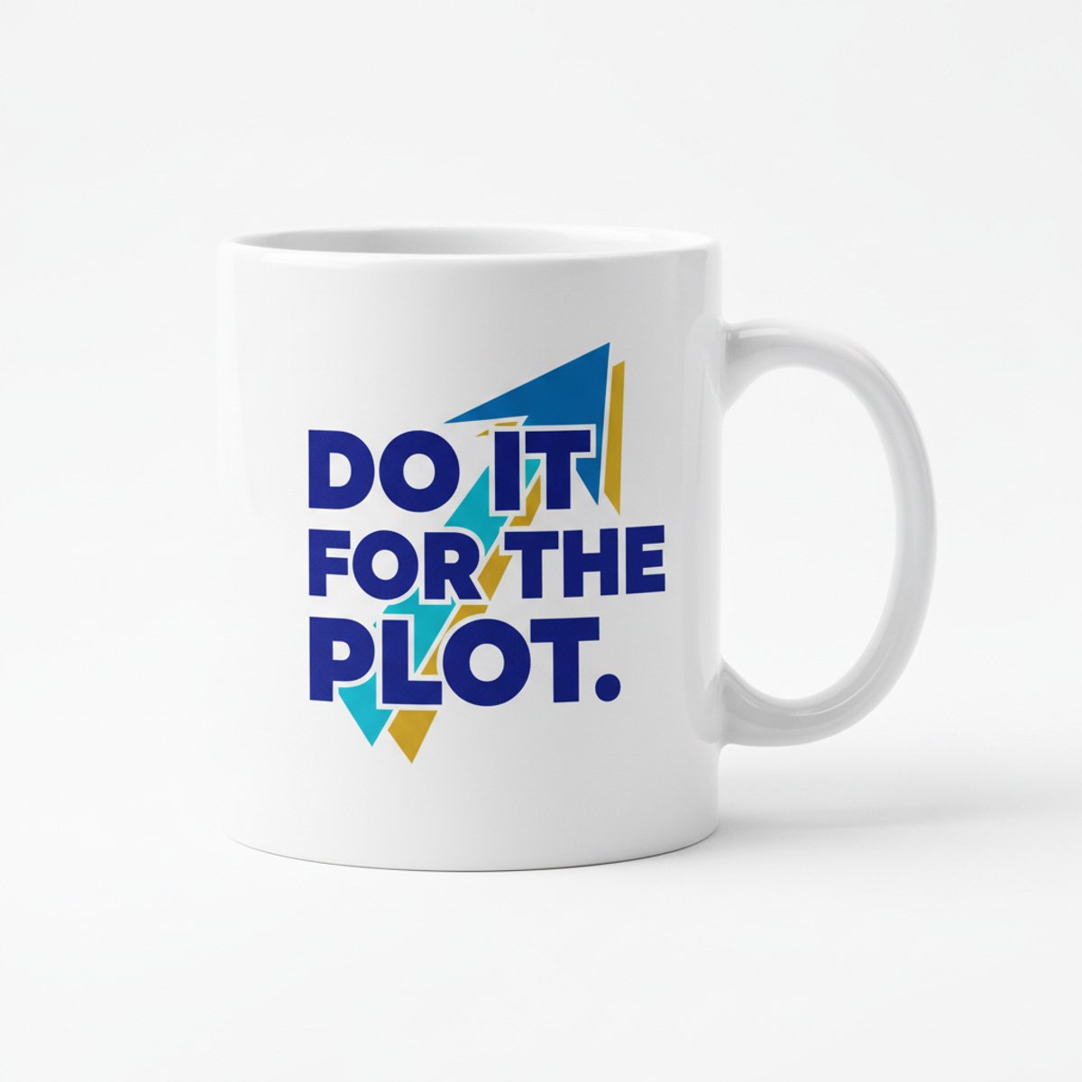 “Do It For The Plot” Quote Mok – Trendy Aesthetic Cadeau – 330 ml Keramische Koffiemok