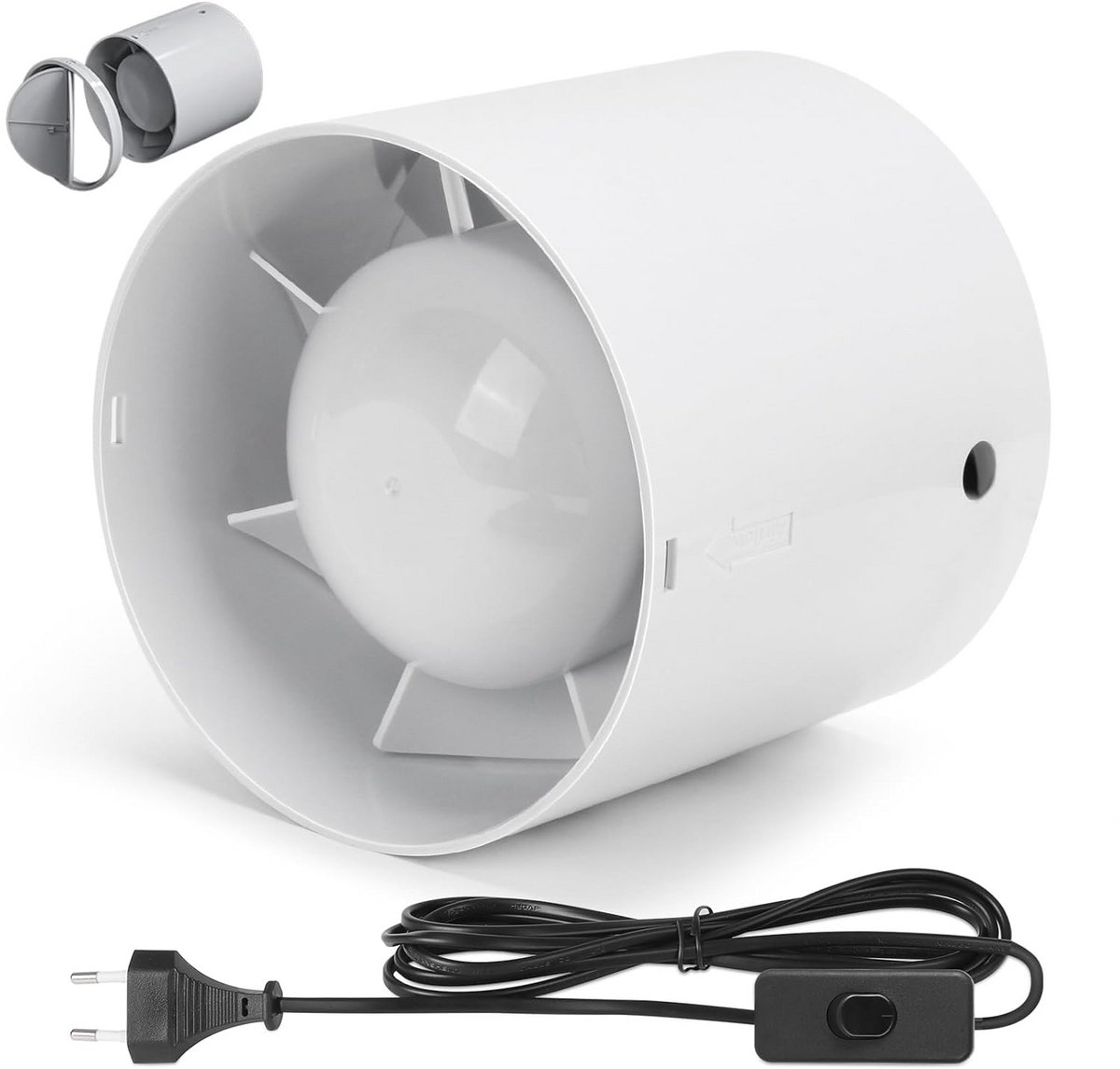 Buisventilator - Afzuigventilator inline - Luchtcirculatie verbeteren - Stille werking 34