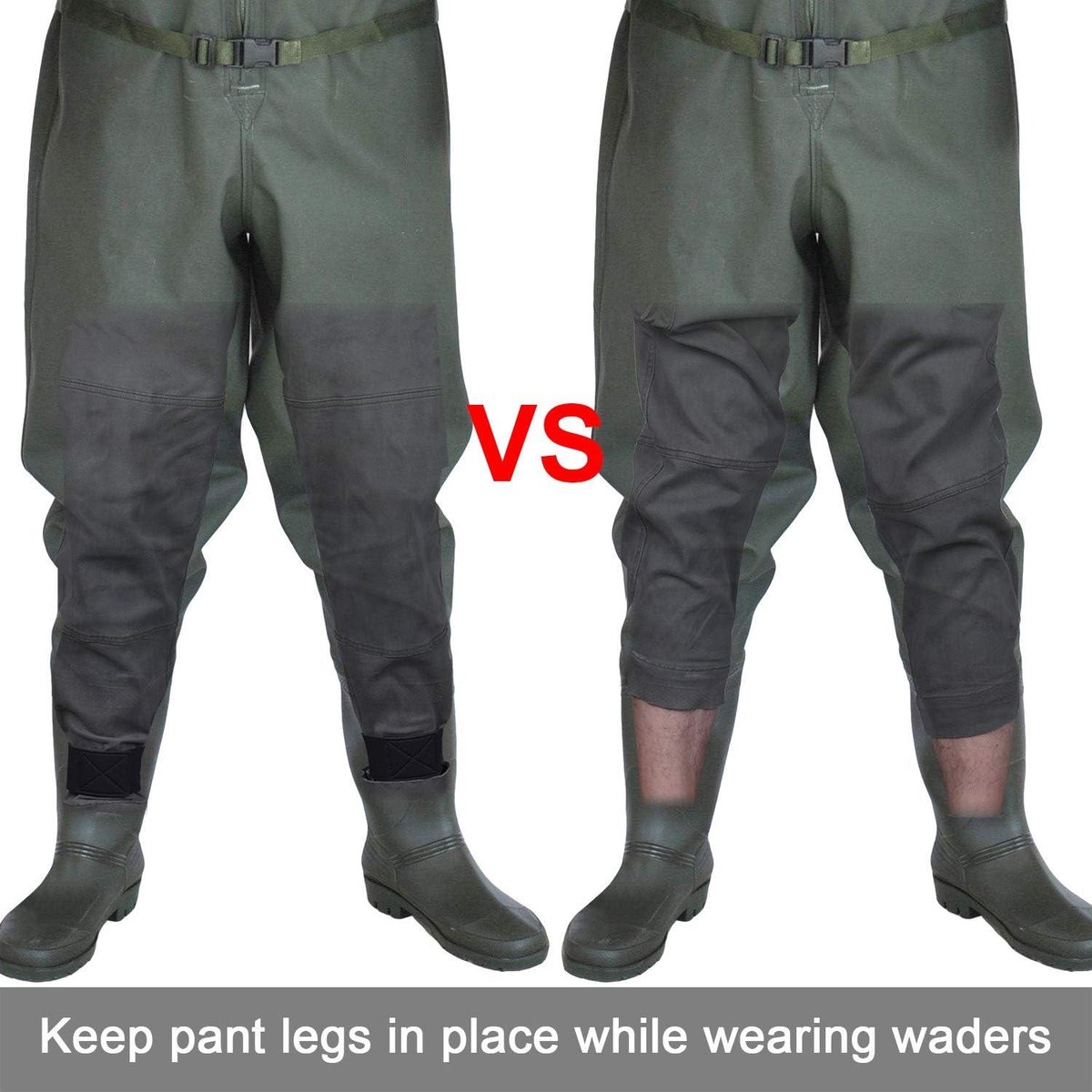 Cosensi Enkel Blousing Jarretels Broek Laarzen Bl-Strap met Haak en Lus voor Fietsen Vliegvissen Jacht Wandelen Tuinieren Comfortabel en Duurzaam Any