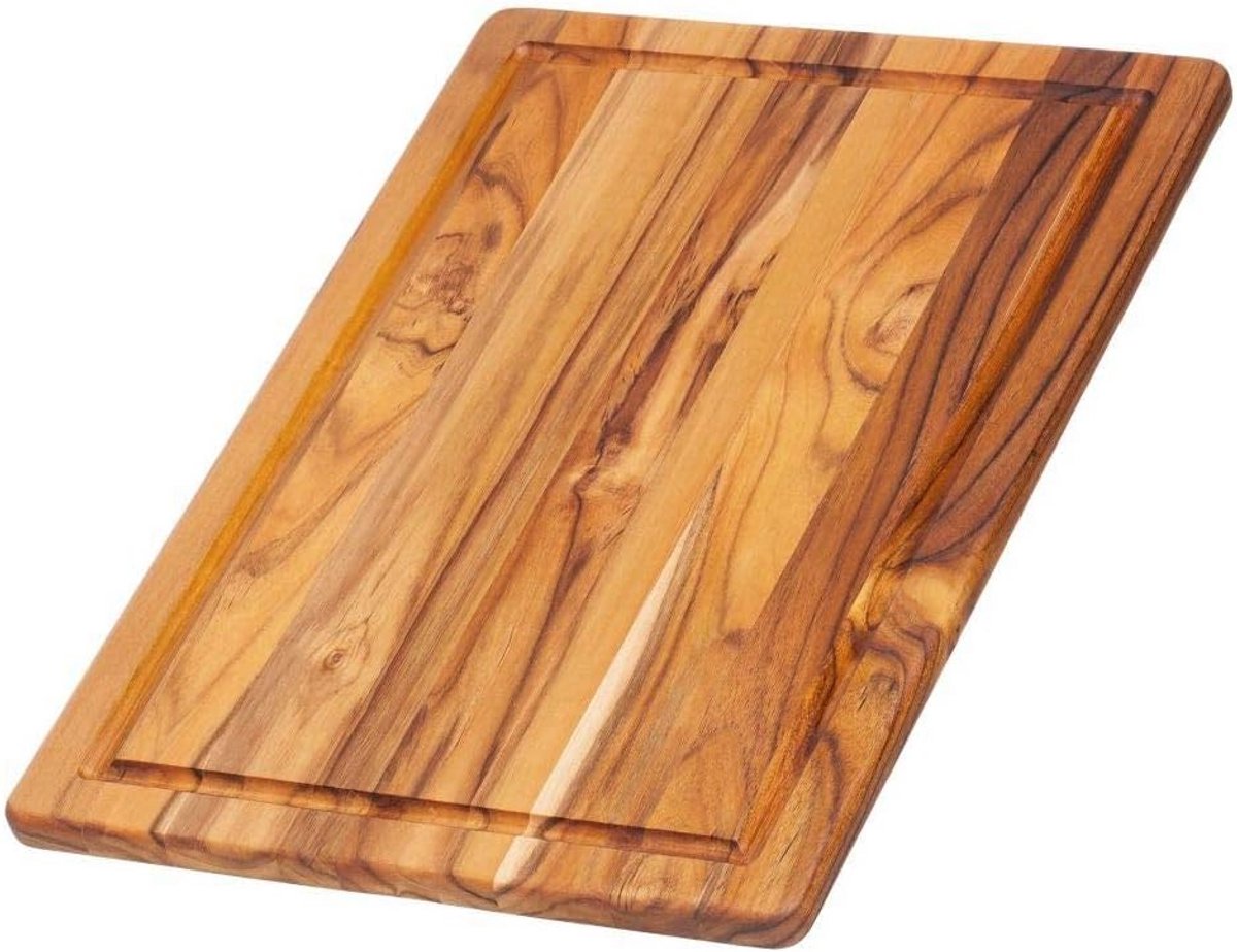 Houten Snijplank van Teakhout met Sapgroef - 40x28 cm