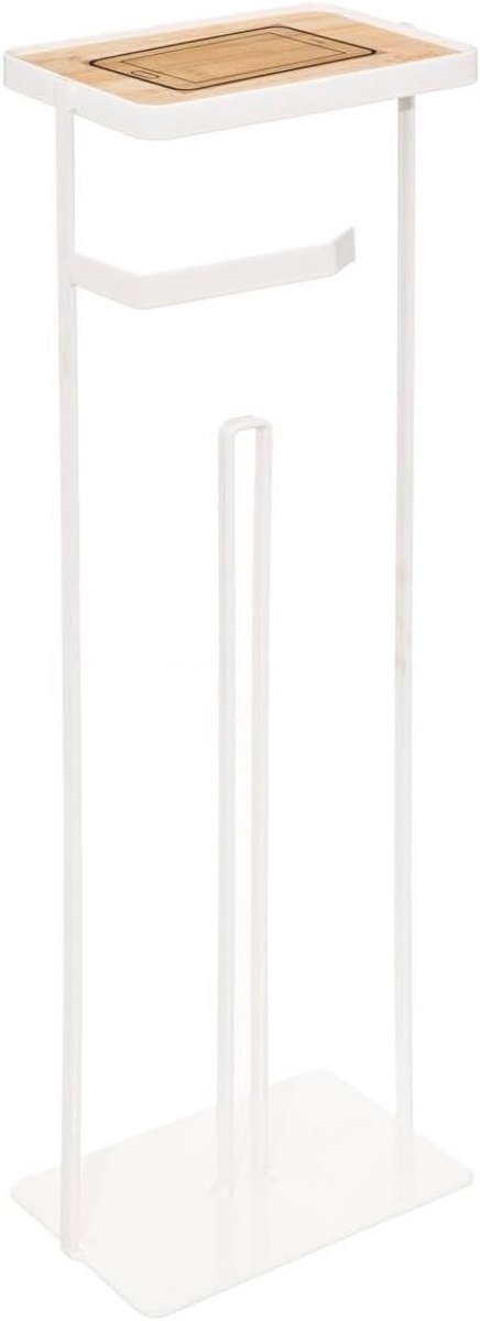 Dispenser voor telefoonhouder van metaal in moderne witte kleur