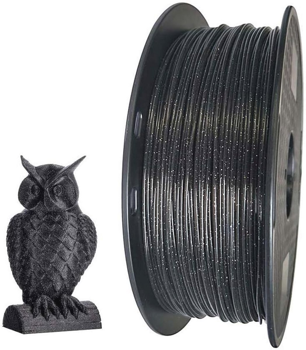 3D Printer PLA Filament 1,75 mm 1 KG - Marmer Zwart voor 3D Printing