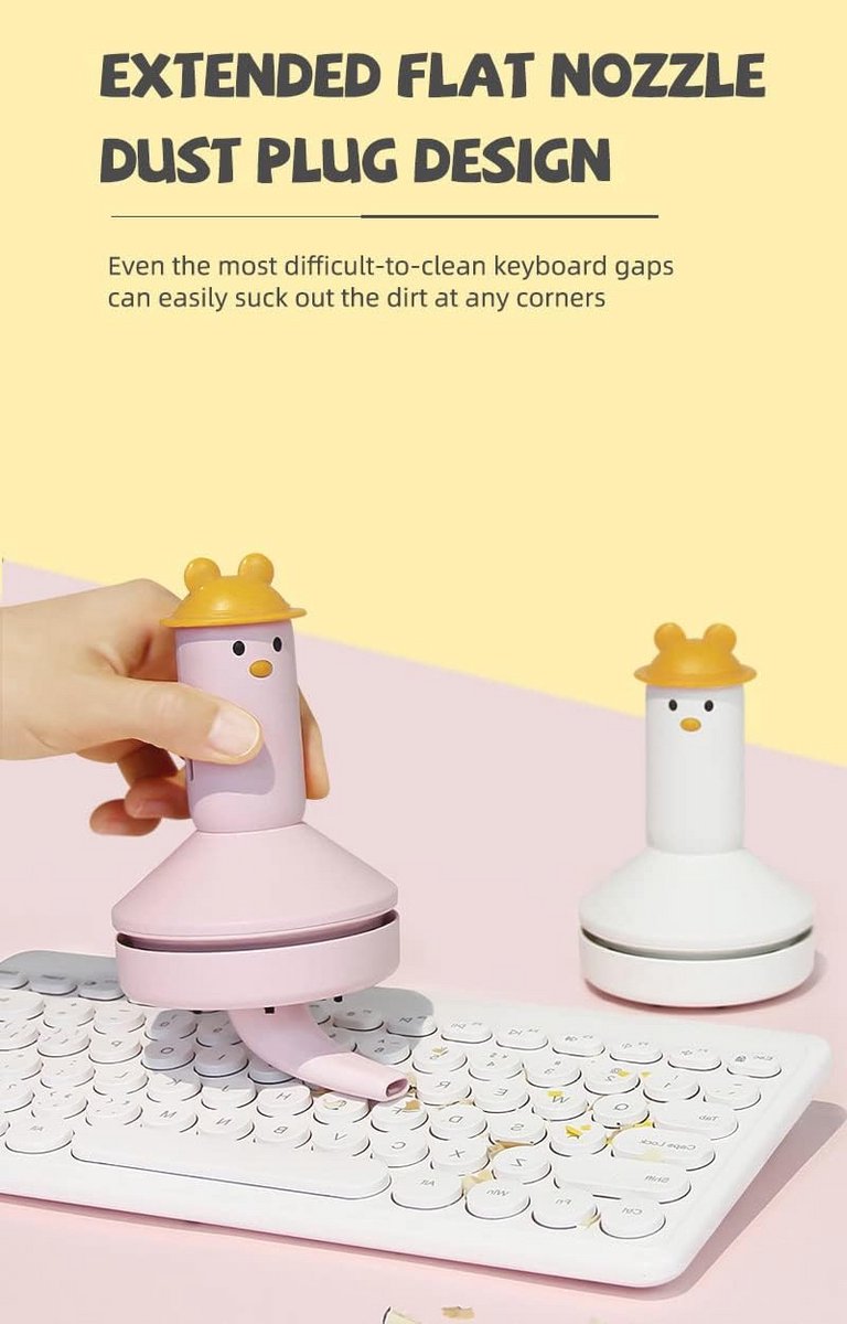 Mini Desktop Stofzuiger - Draagbare USB Stofzuiger voor - afbeelding 2