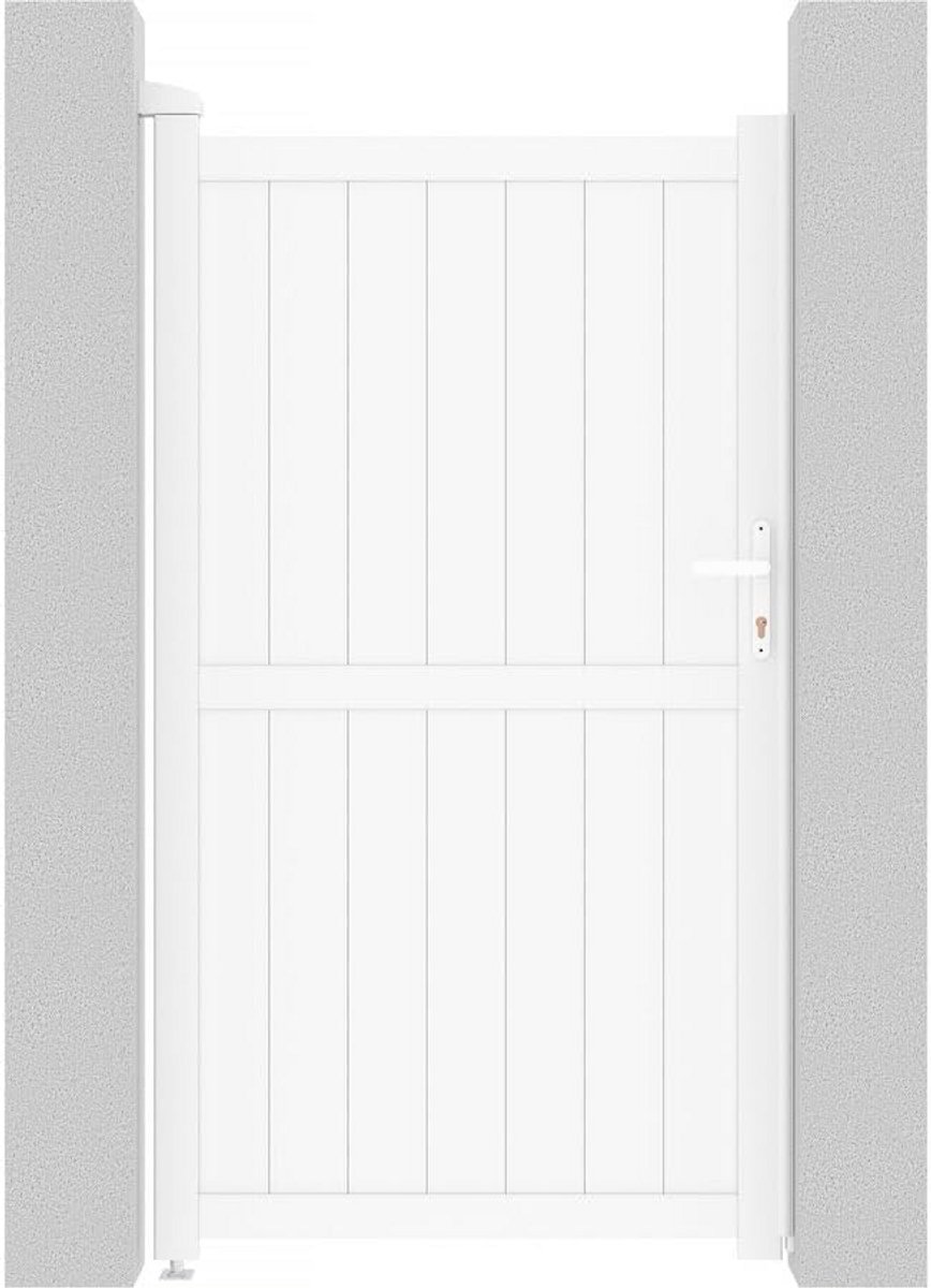 Aluminium Tuinpoort Wit 101,2 x 180,9 cm