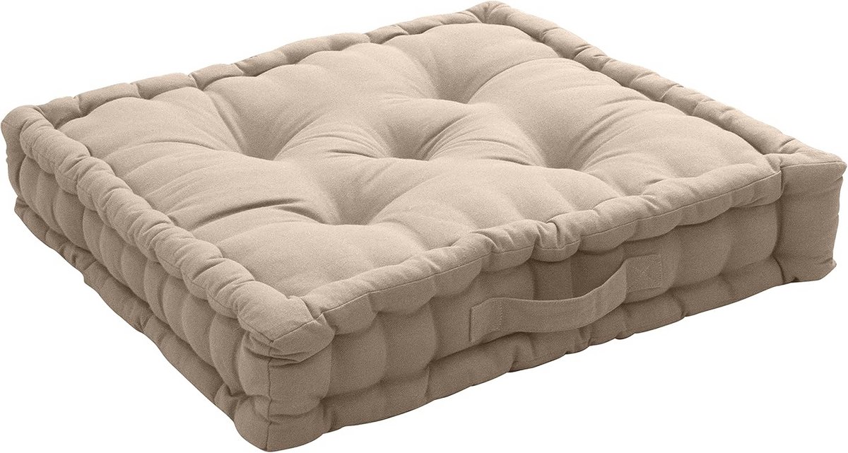 Groot Kussen 50x50 cm Beige