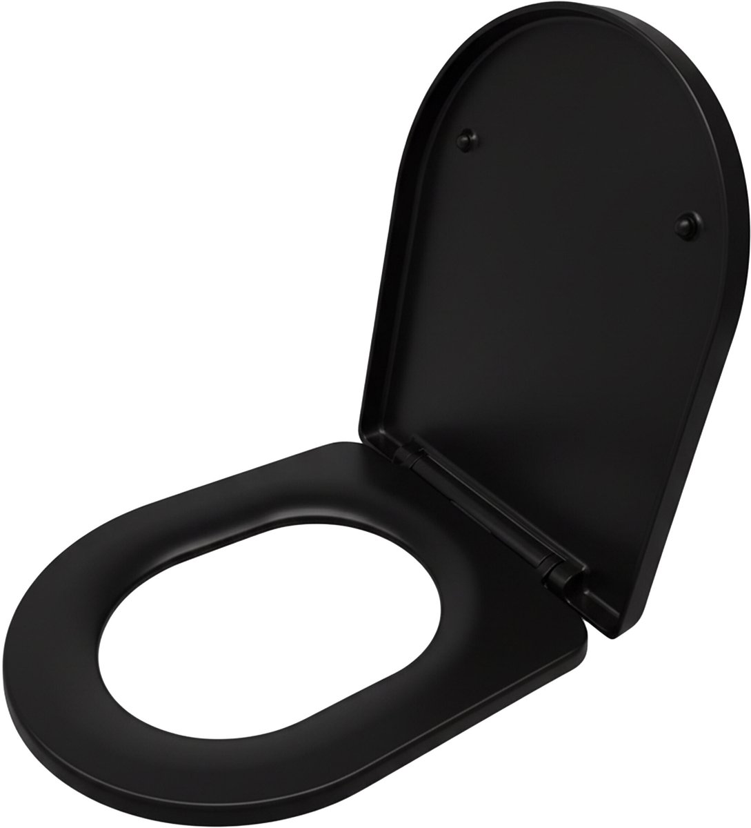 Wc bril softclose - duroplast - zwart