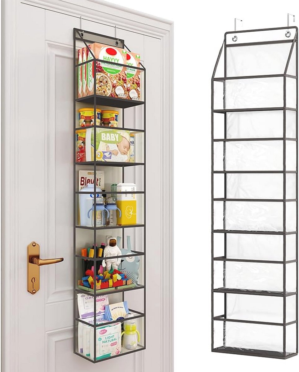 Organizer met 5 planken en haken - Ruimtebesparend en Multifunctioneel Rek
