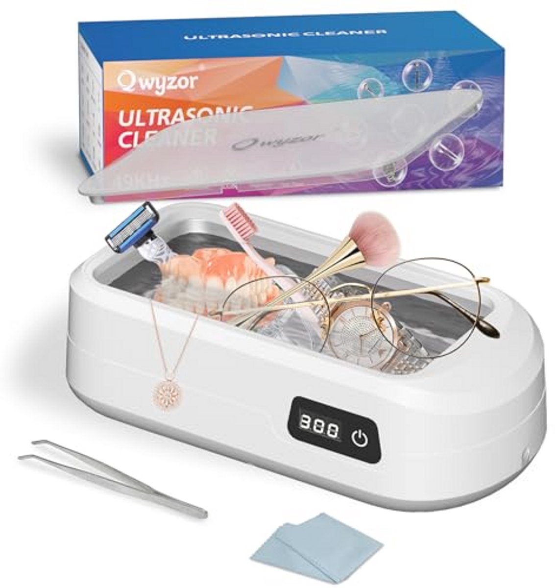 Ultrasoon reinigingsapparaat met 4 modi - ideaal voor brillen, sieraden en horloges