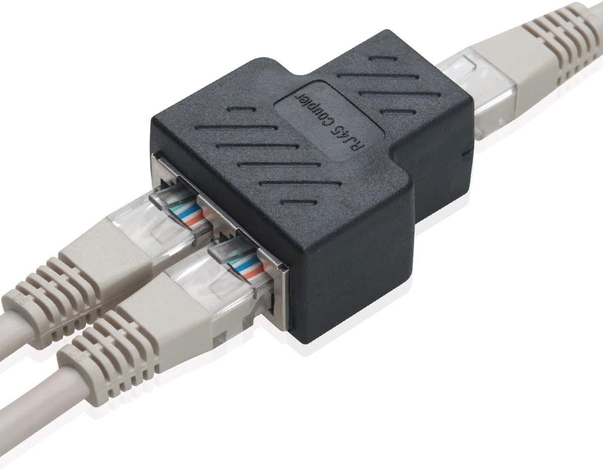 RJ45 Splitter Connector Vrouwelijk naar Vrouwelijk Netwerk Adapter – 1 naar 2 Poorten voor Ethernet-kabels