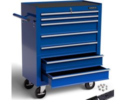 AREBOS - Gereedschapswagens - Werkplaatswagen - 7 Lades - Blauw