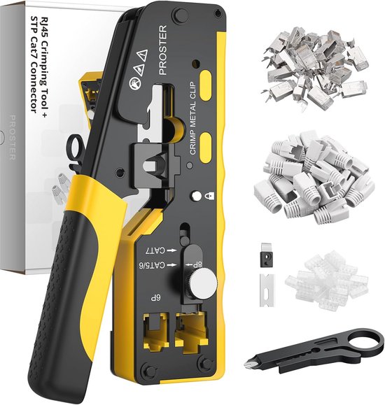 HBM Professionele Krimptang voor RJ45 en RJ11