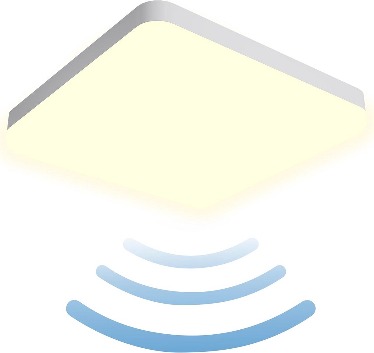 LED Plafondlamp met Bewegingsmelder voor Binnen - 20W, IP65, Ideaal voor Trappen, Kasten, Balkons, en Meer