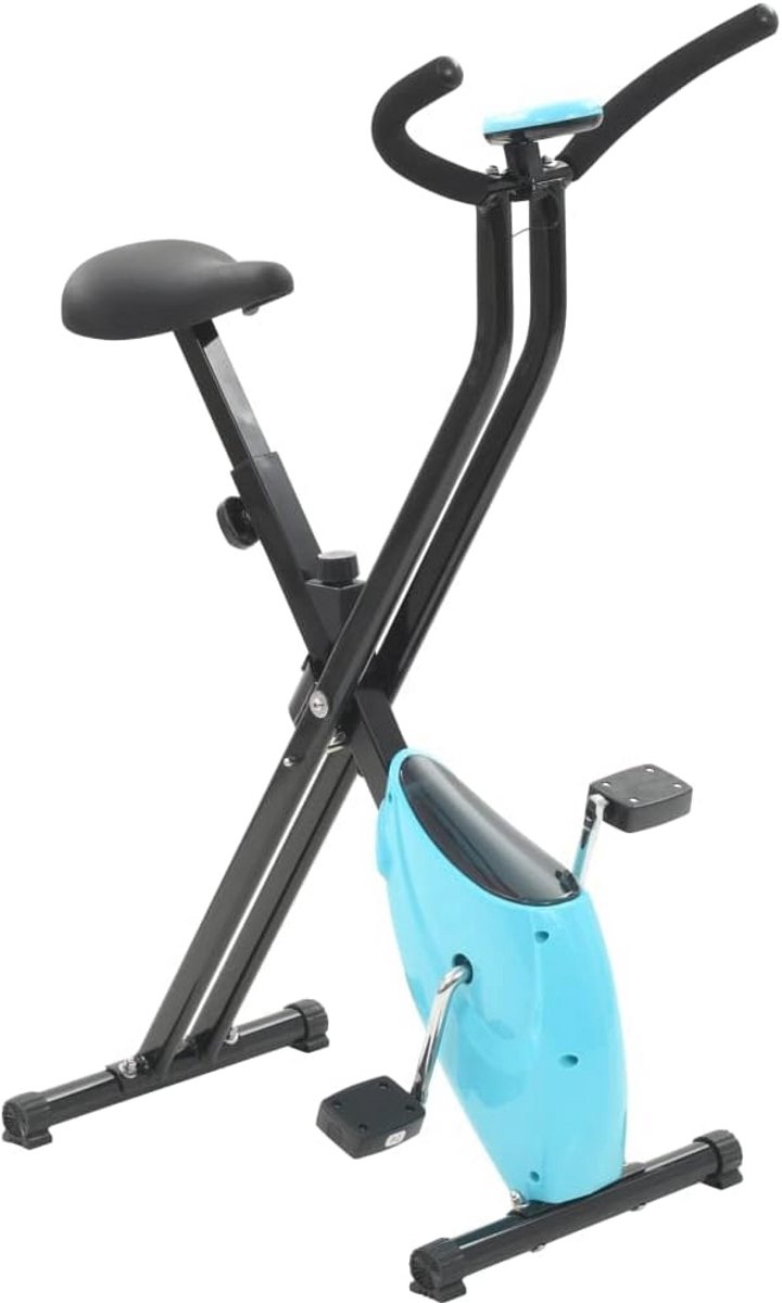 vidaXL Exercise Bike X-bike Tire Resistance Blue Home - vidaXL - €361,00