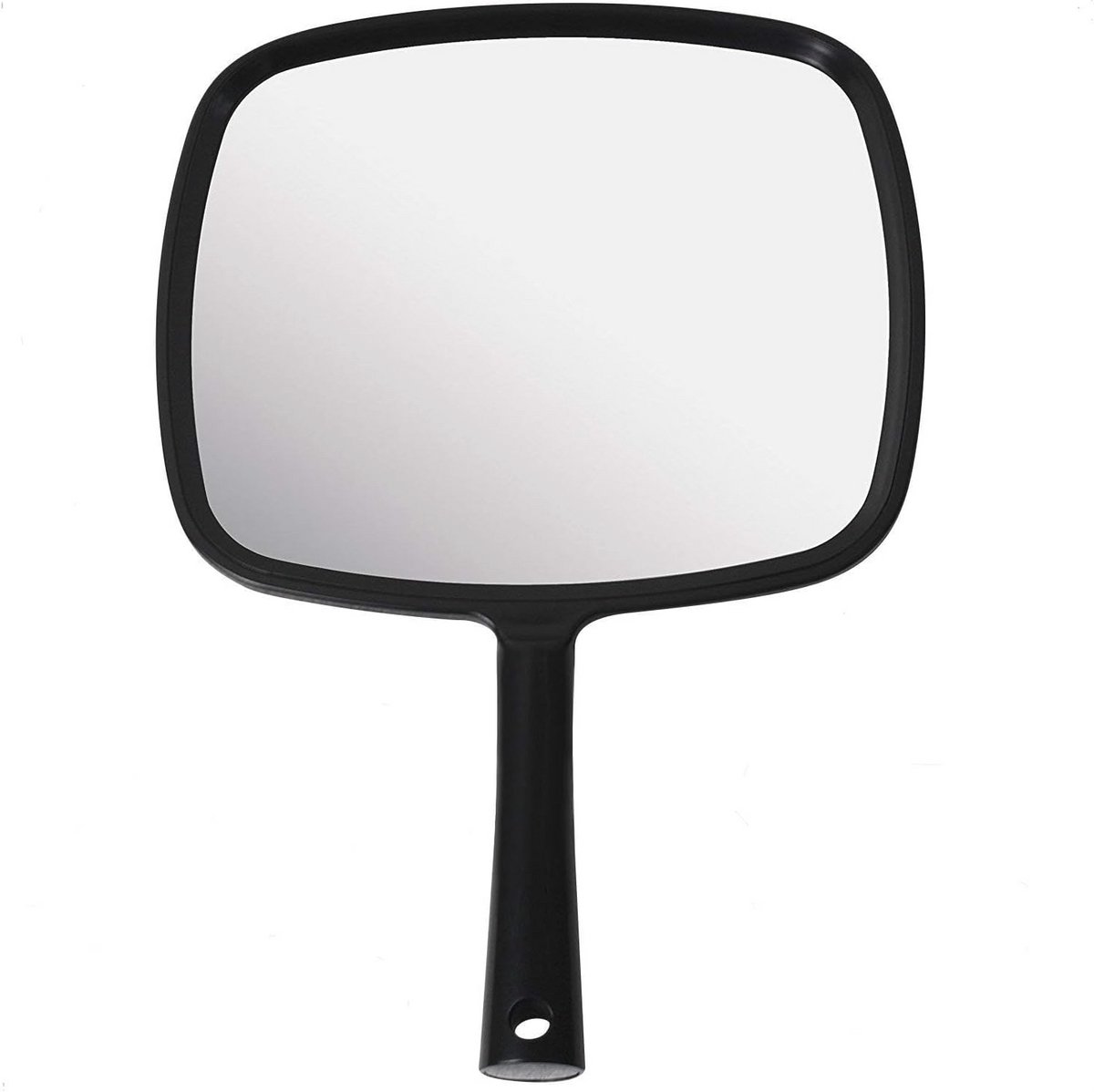 Handspiegel met ergonomic handvat voor make-up en haarstyling - 20 cm x 28 cm