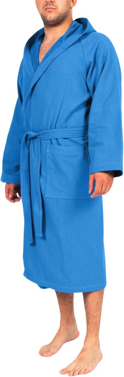 Microvezel Badjas voor Heren en Dames - Ruimtebesparend, Uniseks met Capuchon en Zakken - Ideaal voor Reizen, Zwembad en Fitness