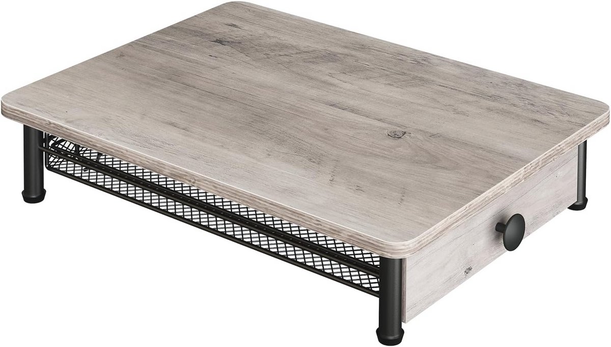 Koffiepads Ladehouder - 35 Capaciteit Koffiecapsules Organizer voor Keuken en Thuiskantoor - Stijlvolle Grijze en Zwarte Schuifmand