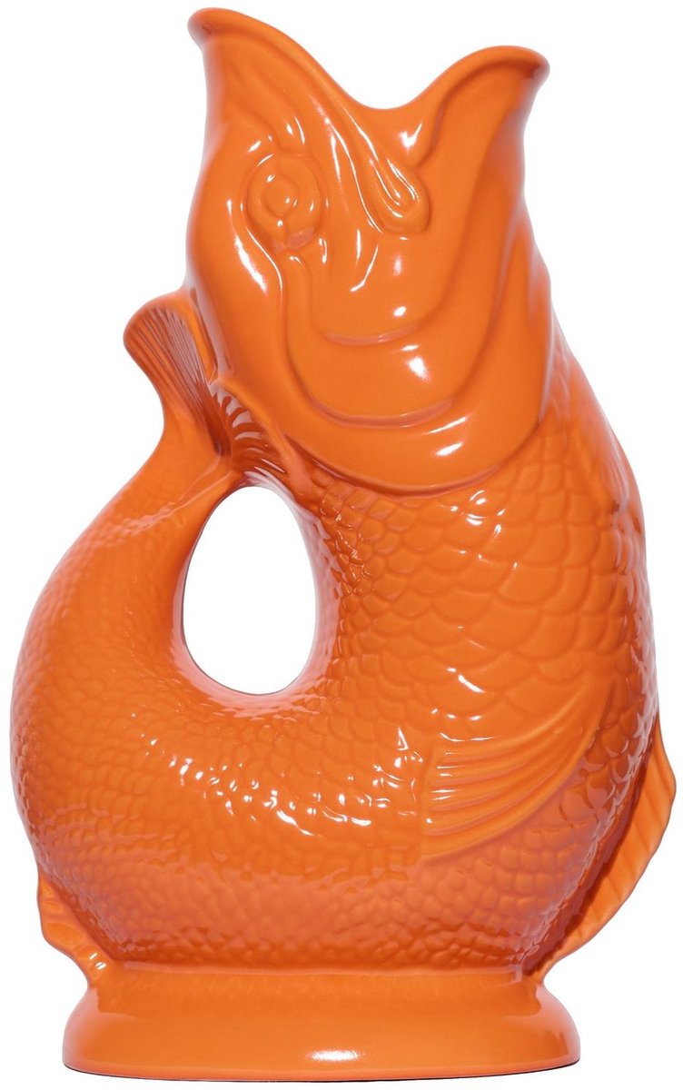 Gluckigluck waterkaraf met "gluck-gluck"-geluid 1,2 l XL oranje