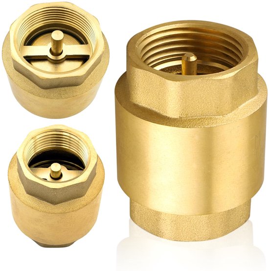 1 1/4 inch Brass Check Valve with Female Thread, DN32 Check Valve ...