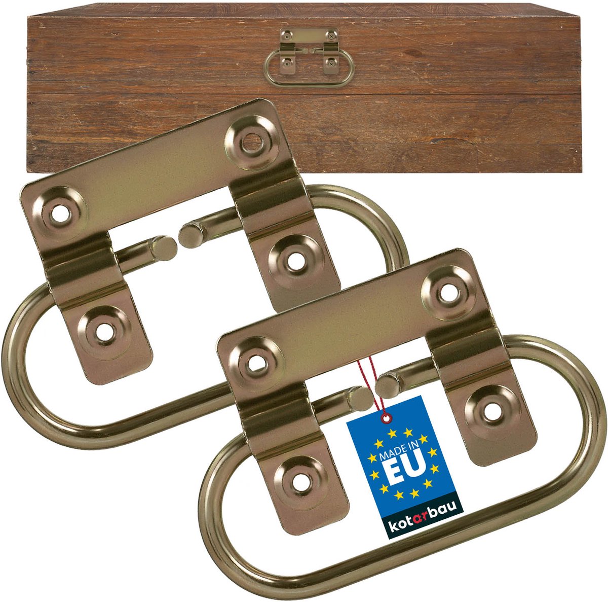 Kotarbau Serie - Gouden Verzinkt Kastgreep - 13 cm - Ergonomisch - Roestbestendig