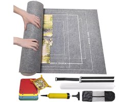 ElevaPulse Puzzelmat 2000 stukjes, premium rolmat voor volwassenen en kinderen, puzzelonderlegger met 6 sorteerschalen, opbergtas en accessoires, compatibel met puzzels van 1000, 1500, 2000