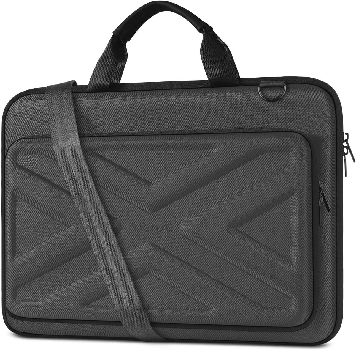 Hardshell laptop tas voor mannen en vrouwen met schouderriem en voorvak