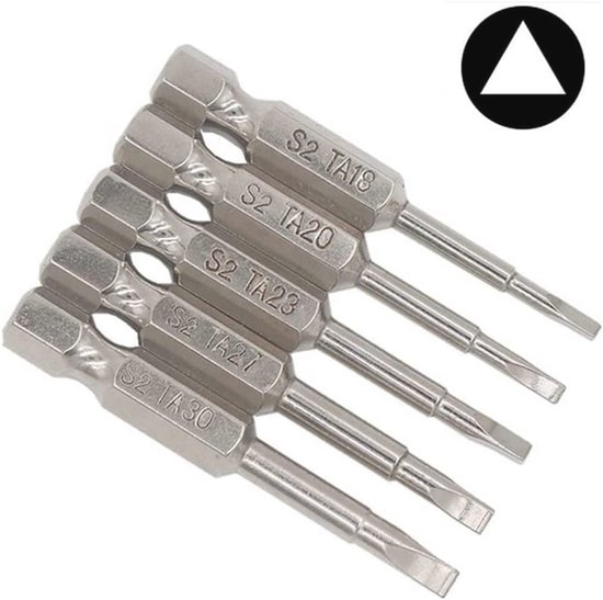 Magnetische Driehoekige Schroevendraaierbits Set - 5 Stuks - Geschikt