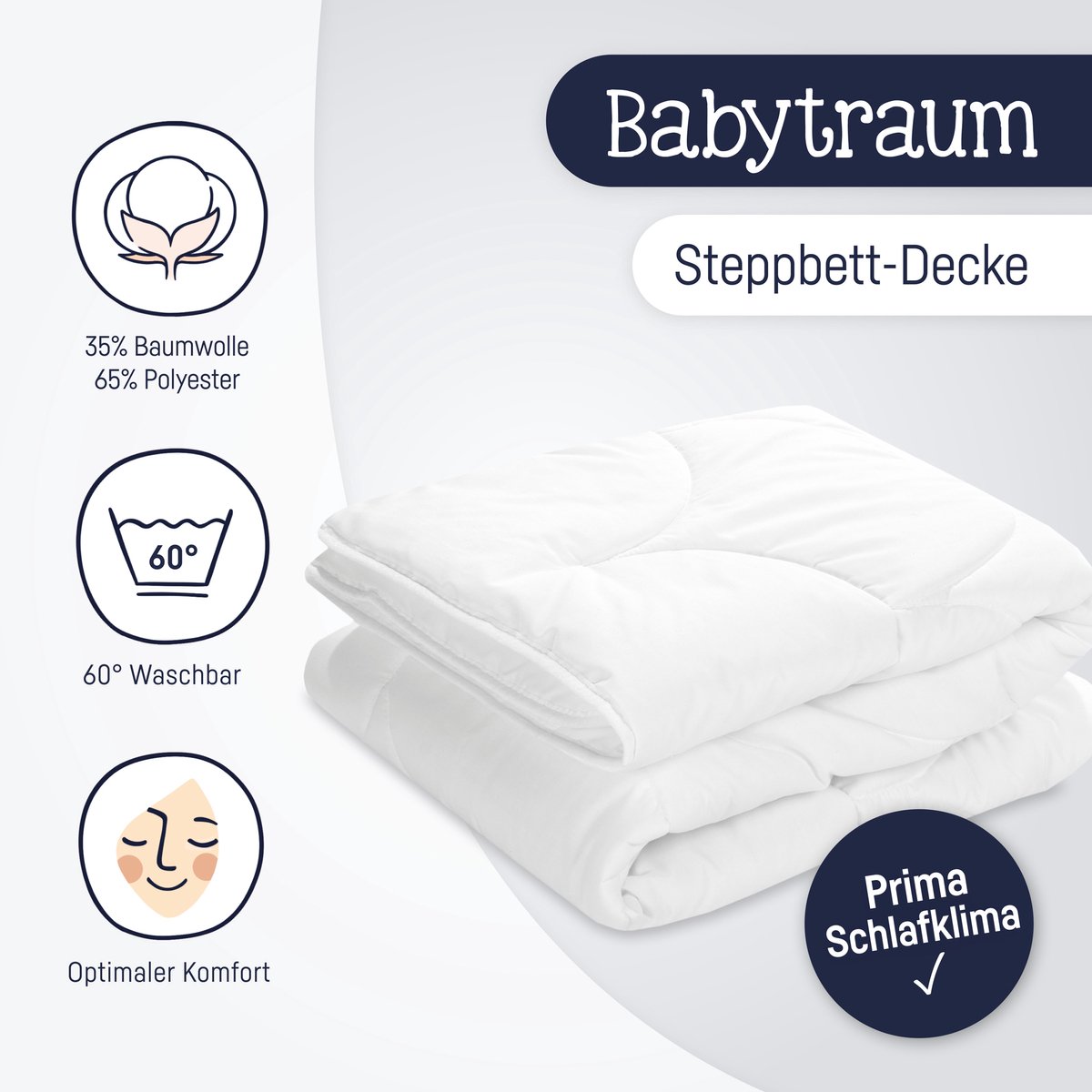 Julius Zölner Dekbed - Babytraum - 80x80 cm