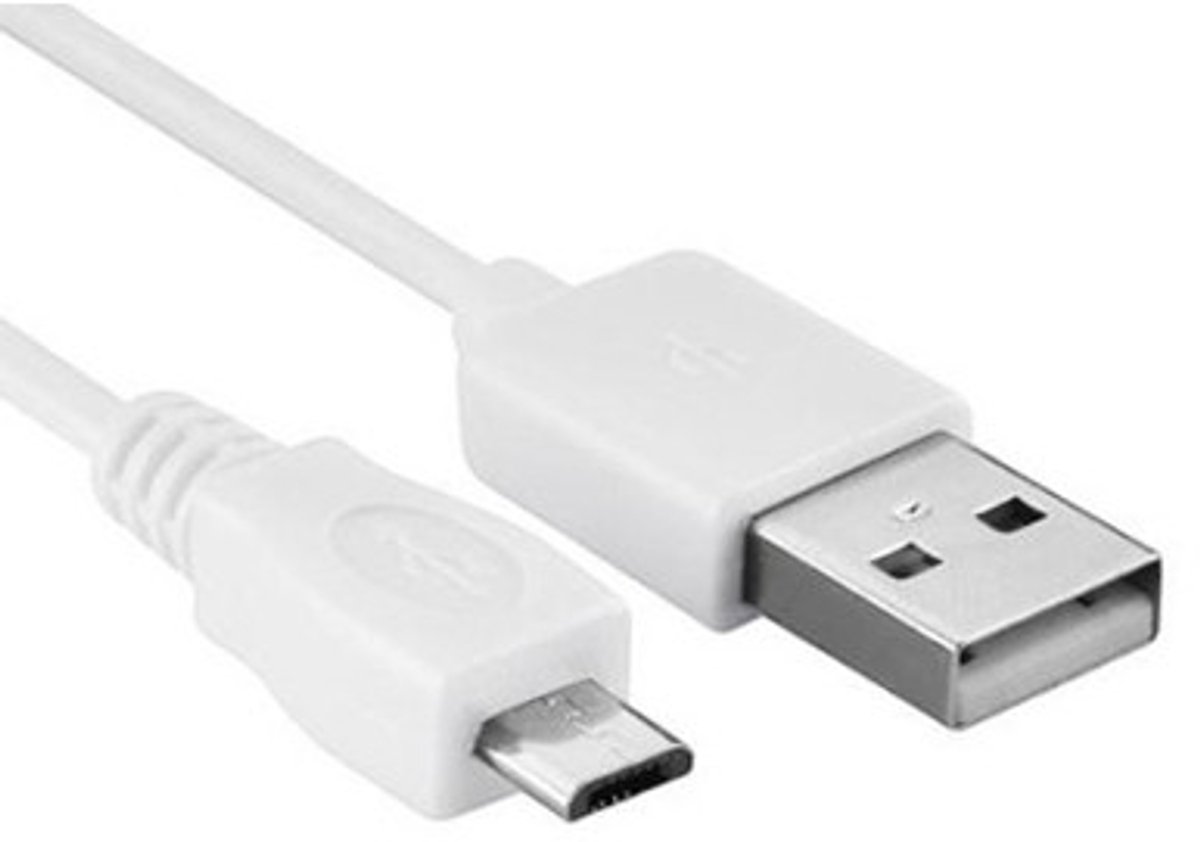 Hamlet XUMICROU150W USB-kabel USB 2.0 1,5 m USB A Micro-USB B Wit