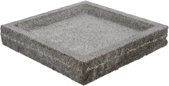 Esschert Design | Vogelbad Graniet | 37x37x6 cm