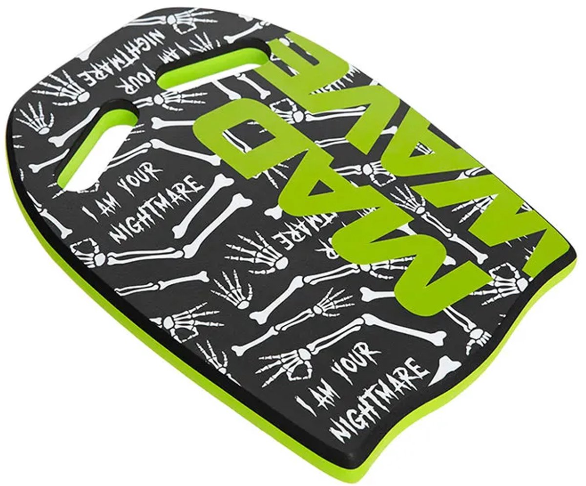 Mad Wave Ergo Printed Kickboard Zwart