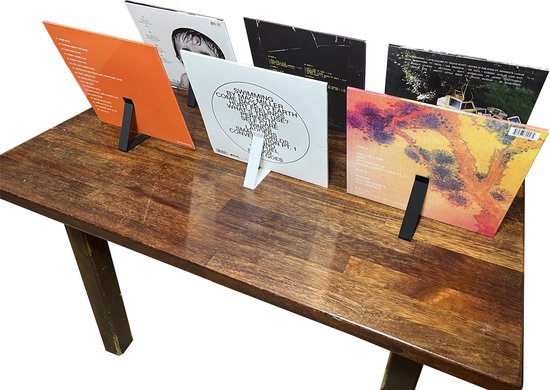 LP Standaard - 3 Stuks - Zwart - Platenhouder - Vinyl rek - LP Display — afbeelding 3